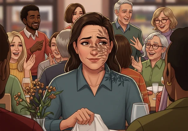 一个人在社交场合压抑情绪