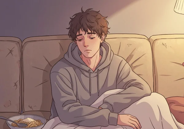 Person feeling fatigued and sleepy during the day