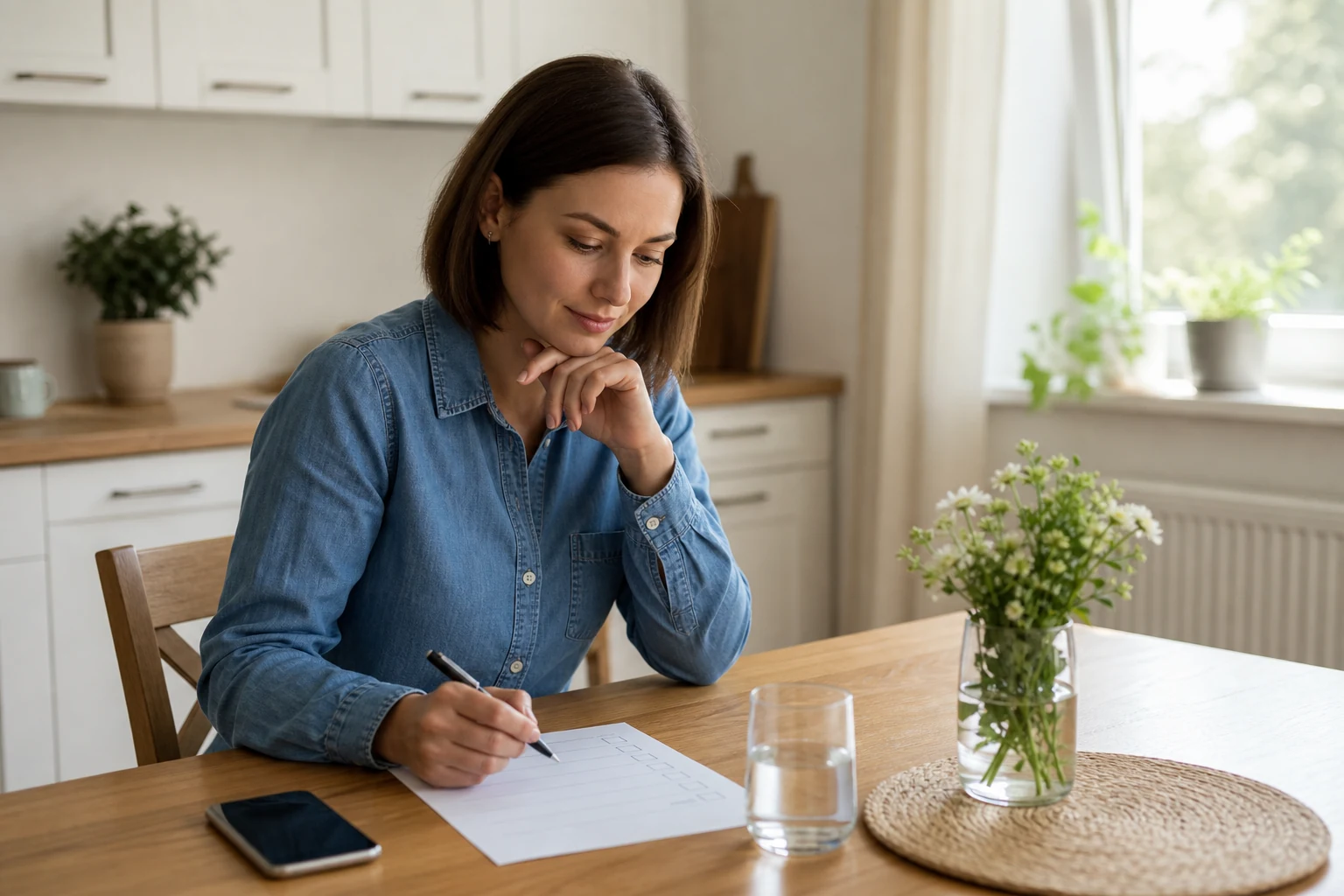 Person reviewing support options